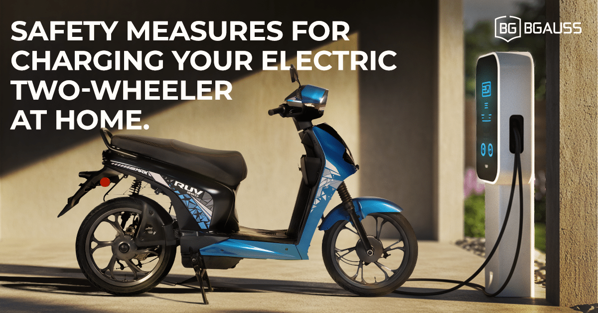 BGauss RUV 350 getting charged at home